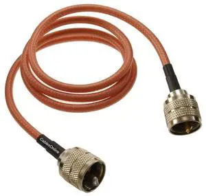 CablesOnline, 3ft RG400 Double-Braided SPC Shield with UHF PL259 Male/Male 50 Ohm Coaxial Cable, R4-U003 CablesOnline, 3ft RG400 Double-Braided SPC Shield with UHF PL259 Male/Male 50 Ohm Coaxial Cable, R4-U003