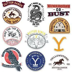 Yellowstone 150ct Vinyl L Deluxe Stickers, Skateboard, Indoor/Outdoor Yellowstone 150ct Vinyl L Deluxe Stickers, Skateboard, Indoor/Outdoor