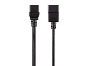 Heavy Duty Extension Cord - 15 Feet - Black | IEC 60320 C20 to IEC 60320 C19, for Powering Servers, Routers, & Other High-Output Network Devices Heavy Duty Extension Cord - 15 Feet - Black | IEC 60320 C20 to IEC 60320 C19, for Powering Servers, Routers, & Other High-Output Network Devices