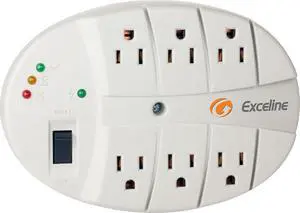 6-Outlet Electronic Surge Protector with Coaxial Protection for Tv's, Audio Equipment, Cable, Video Games, Computers, Printers 6-Outlet Electronic Surge Protector with Coaxial Protection for Tv's, Audio Equipment, Cable, Video Games, Computers, Printers