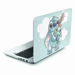 Decal Laptop Skin Compatible with Envy TouchSmart 15.6in - Officially Licensed Disney Lilo and Stitch Stitch and Scrump Design Decal Laptop Skin Compatible with Envy TouchSmart 15.6in - Officially Licensed Disney Lilo and Stitch Stitch and Scrump Design
