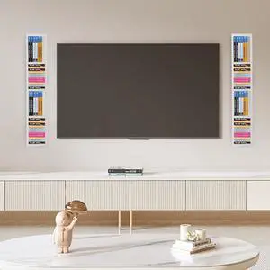 2Pcs Wall Mount CD DVD Storage Shelf, 34 Inch Floating Cube Media Storage Rack, Video Game Organizer Bookshelf for Home Bedroom Living Room Study Office (White, 2 Pack) 2Pcs Wall Mount CD DVD Storage Shelf, 34 Inch Floating Cube Media Storage Rack, Video Game Organizer Bookshelf for Home Bedroom Living Room Study Office (White, 2 Pack)