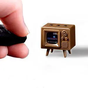 TinyTV® Mini Ultra-Mini Classic TV, Preloaded & Uploadable Videos, USB-C Rechargeable, 0.6 OLED Display (Brown) TinyTV® Mini Ultra-Mini Classic TV, Preloaded & Uploadable Videos, USB-C Rechargeable, 0.6 OLED Display (Brown)