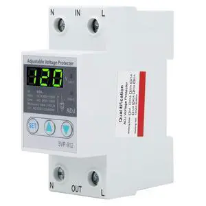SVP-912 120VAC 80A Adjustable Self Recovery Under Voltage Protector for Electrical Systems SVP-912 120VAC 80A Adjustable Self Recovery Under Voltage Protector for Electrical Systems