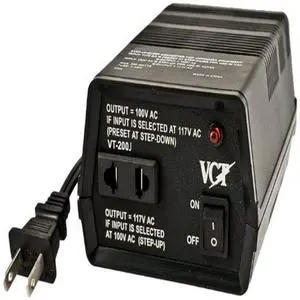 SM200J Japan to USA 200W 100-volt/120-volt Step Up Down Voltage Transformer SM200J Japan to USA 200W 100-volt/120-volt Step Up Down Voltage Transformer