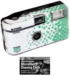 Ilford HP5 35mm B&W One-Time Single-Use Disposable Camera with Flash (ISO-400) - 27 Exposures with Microfiber Cloth Ilford HP5 35mm B&W One-Time Single-Use Disposable Camera with Flash (ISO-400) - 27 Exposures with Microfiber Cloth