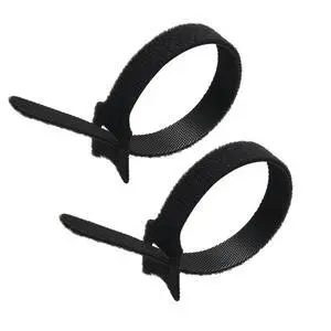 8" (100-Pack) Reusable Hook and Loop Self Gripping Black Fastening Cable Ties - Multipurpose Microfiber Cloth Cable Organizer Ties 8" (100-Pack) Reusable Hook and Loop Self Gripping Black Fastening Cable Ties - Multipurpose Microfiber Cloth Cable Organizer Ties