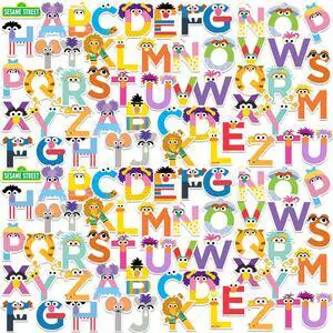 Sesame Street Alphabet 100 Vinyl Stickers Waterproof Die-Cut Decals Laptop Sesame Street Alphabet 100 Vinyl Stickers Waterproof Die-Cut Decals Laptop
