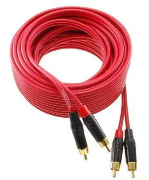 CablesOnline, 20ft. Two-RCA Male to Two-RCA Male Gold-Plated Ultra-Flexible Red Premium Audio Cable, AV-420QR CablesOnline, 20ft. Two-RCA Male to Two-RCA Male Gold-Plated Ultra-Flexible Red Premium Audio Cable, AV-420QR