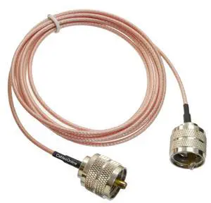 CablesOnline, 6ft UHF PL259 Male to UHF PL259 Male RG316 50-Ohm Low Loss Coaxial Cable, UC106 CablesOnline, 6ft UHF PL259 Male to UHF PL259 Male RG316 50-Ohm Low Loss Coaxial Cable, UC106