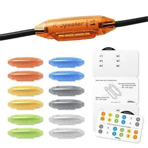 Cord ID Pro Cord & Cable Identification System- Cord Labels for Organize Cords, Chargers & Wires at Home or Office- Cords Identifiers Keep Your Setup Neat, Tangle-Free & Easy to Manage-DCI171M-C Cord ID Pro Cord & Cable Identification System- Cord Labels for Organize Cords, Chargers & Wires at Home or Office- Cords Identifiers Keep Your Setup Neat, Tangle-Free & Easy to Manage-DCI171M-C