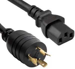 14 AWG 15A 250V Heavy-Duty NEMA L6-20P to IEC 320 C13 Power Cord (10ft) 14 AWG 15A 250V Heavy-Duty NEMA L6-20P to IEC 320 C13 Power Cord (10ft)