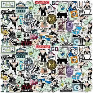 Monopoly 100 Vinyl Stickers Waterproof Die-Cut Decals Laptop Water Bottle Monopoly 100 Vinyl Stickers Waterproof Die-Cut Decals Laptop Water Bottle