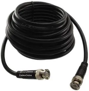 CablesOnline, 25ft RG8X Pure Copper with BNC Male to BNC Male Connector 50 ohm Coaxial Cable, R-BX025C CablesOnline, 25ft RG8X Pure Copper with BNC Male to BNC Male Connector 50 ohm Coaxial Cable, R-BX025C
