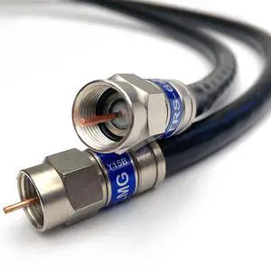 INTL | Quad Shield Solid Copper 3GHZ RG-6 Coax Cable, 75 Ohm Satellite TV Approved Cable, Anti-Corrosion Brass RG6 Fittings, Assembled in USA (3ft, Black) INTL | Quad Shield Solid Copper 3GHZ RG-6 Coax Cable, 75 Ohm Satellite TV Approved Cable, Anti-Corrosion Brass RG6 Fittings, Assembled in USA (3ft, Black)