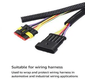 1.5 x 10' BLACK SPLIT LOOM TUBING Wire & Hose Cover Polyethylene Audio Video 1.5 x 10' BLACK SPLIT LOOM TUBING Wire & Hose Cover Polyethylene Audio Video