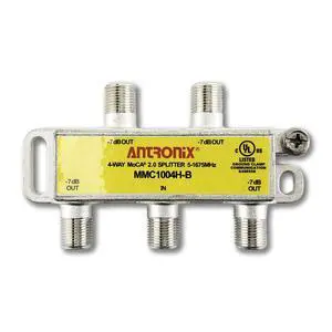 4 Way MMC1004H-B 5-1675 MHz MoCA 2.0 Splitter for Frontier Formerly Verizon Fios 4 Way MMC1004H-B 5-1675 MHz MoCA 2.0 Splitter for Frontier Formerly Verizon Fios