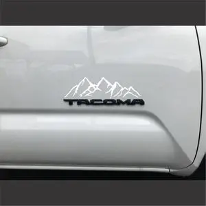 Mountain Decal Vinyl Car Sticker | Die Cut Vehicle Window Graphic, Bumper Sticker | Van Accessories, Camping Hiking Gift Ideas | Waterproof Exterior Automotive (White, 12.5" x 3.6") Mountain Decal Vinyl Car Sticker | Die Cut Vehicle Window Graphic, Bumper Sticker | Van Accessories, Camping Hiking Gift Ideas | Waterproof Exterior Automotive (White, 12.5" x 3.6")