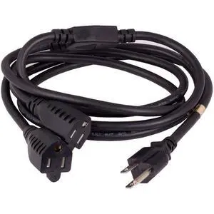 Power Cord Splitter Cable, 2 NEMA 5-15R to 1 NEMA 5-15P - Splitter Cord, Y Power Cable, Power Cord Extension and Splitter (72 inches) Power Cord Splitter Cable, 2 NEMA 5-15R to 1 NEMA 5-15P - Splitter Cord, Y Power Cable, Power Cord Extension and Splitter (72 inches)