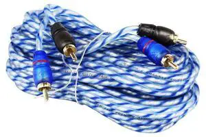 RTR Twisted RCA Cable Pair, 100% Copper (17 Foot, 2 Channel) | Split Pin Connectors, Oxygen Free, Noise Rejection, Color Coded Channels, High Grade Audiophile Interconnect, Triple Shielded RTR Twisted RCA Cable Pair, 100% Copper (17 Foot, 2 Channel) | Split Pin Connectors, Oxygen Free, Noise Rejection, Color Coded Channels, High Grade Audiophile Interconnect, Triple Shielded