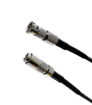 12G Rated HDBNC (Micro BNC) to Din 1.0/2.3 Video Coaxial Cable, Black, 3ft 12G Rated HDBNC (Micro BNC) to Din 1.0/2.3 Video Coaxial Cable, Black, 3ft