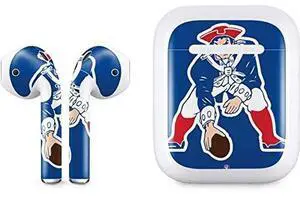 Decal Audio Skin Compatible with Apple AirPods - Officially Licensed NFL New England Patriots Retro Logo Design Decal Audio Skin Compatible with Apple AirPods - Officially Licensed NFL New England Patriots Retro Logo Design