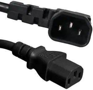 Electric Angled IEC C14 to C13 Power Cord 15A/250V Rated, 14/3 AWG Heavy-Duty, UL Listed, Space-Saving Design for Data Centers, Servers, PDUs, Networking, UPS, Power Equipment (10 ft) Electric Angled IEC C14 to C13 Power Cord 15A/250V Rated, 14/3 AWG Heavy-Duty, UL Listed, Space-Saving Design for Data Centers, Servers, PDUs, Networking, UPS, Power Equipment (10 ft)