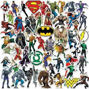 Justice League Characters 50 Vinyl Stickers Waterproof Die-Cut Decals Car Justice League Characters 50 Vinyl Stickers Waterproof Die-Cut Decals Car
