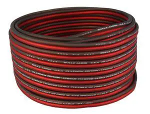 BPES16.25 25' True 16 Gauge AWG Car Home Audio Speaker Wire Cable Spool (Clear Red/) BPES16.25 25' True 16 Gauge AWG Car Home Audio Speaker Wire Cable Spool (Clear Red/)