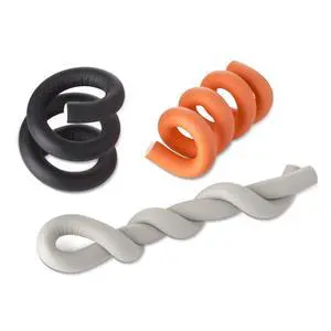 14" Flexi Ties, Cable Wrap, in Grey/Orange/Black, 6-ct 14" Flexi Ties, Cable Wrap, in Grey/Orange/Black, 6-ct