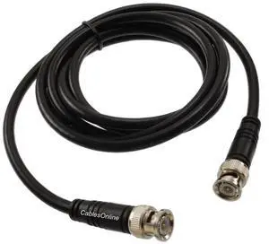 CablesOnline, 6ft RG8X Pure Copper with BNC Male to BNC Male Connector 50 ohm Coaxial Cable, R-BX006C CablesOnline, 6ft RG8X Pure Copper with BNC Male to BNC Male Connector 50 ohm Coaxial Cable, R-BX006C
