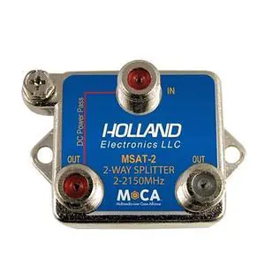 Splitter, 2-Way, MoCa enabling, 2-2150Mhz, DirecTV Approved Splitter, 2-Way, MoCa enabling, 2-2150Mhz, DirecTV Approved