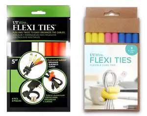 5" Flexi Ties Cable Wrap - (Orange/Gray/Black/Yellow/Pink/Blue) - 16 Count 5" Flexi Ties Cable Wrap - (Orange/Gray/Black/Yellow/Pink/Blue) - 16 Count