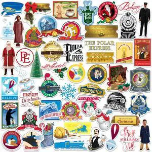 The Polar Express Classic Holiday 50 Vinyl Stickers Waterproof Die-Cut Car The Polar Express Classic Holiday 50 Vinyl Stickers Waterproof Die-Cut Car