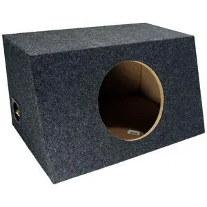 10 Inch Hatchback Sub Box Sealed Slanted Single 10" Subwoofer Enclosure ASC | Angled Cabinet for Cargo Area Bass, Dense Wood Build, Tight Deep Low End, Easy Driver Mounting, Great for Compact Cars 10 Inch Hatchback Sub Box Sealed Slanted Single 10" Subwoofer Enclosure ASC | Angled Cabinet for Cargo Area Bass, Dense Wood Build, Tight Deep Low End, Easy Driver Mounting, Great for Compact Cars