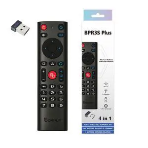 BPR3S Plus 2.4G USB Voice Remote BT Remote with Air Mouse IR Learning and 4-Key IR Isolation Replacement Remote for Android TV Box TV Stick ATV Device BPR3S Plus 2.4G USB Voice Remote BT Remote with Air Mouse IR Learning and 4-Key IR Isolation Replacement Remote for Android TV Box TV Stick ATV Device