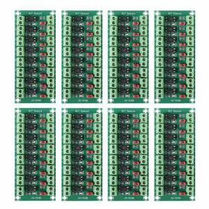 8PCS PC817 Optocoupler Isolation Board Voltage Converter Adapter Module 3.6-30V Driver Photoelectric Isolated Module Easy to Use(8 Channel) 8PCS PC817 Optocoupler Isolation Board Voltage Converter Adapter Module 3.6-30V Driver Photoelectric Isolated Module Easy to Use(8 Channel)