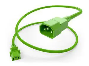 5ft PDU Power Cable C13 to C14 10Amp 18AWG 250V SVT Jacket UL Listed, Green, 5 Foot 5ft PDU Power Cable C13 to C14 10Amp 18AWG 250V SVT Jacket UL Listed, Green, 5 Foot