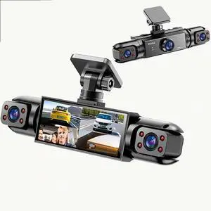 BCUOZ Dash Cam 4-Camera Full Coverage with Front, Rear, and Interior Cameras, Full HD 1080P Recording, Night Vision, 24-Hour Parking Monitor (4 Lens with 64GB Card) BCUOZ Dash Cam 4-Camera Full Coverage with Front, Rear, and Interior Cameras, Full HD 1080P Recording, Night Vision, 24-Hour Parking Monitor (4 Lens with 64GB Card)