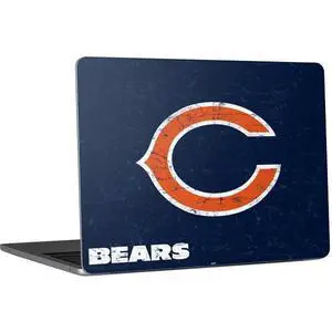 Decal Laptop Skin Compatible with MacBook Air 13in M4 (2025) - Officially Licensed NFL Chicago Bears Distressed Design Decal Laptop Skin Compatible with MacBook Air 13in M4 (2025) - Officially Licensed NFL Chicago Bears Distressed Design