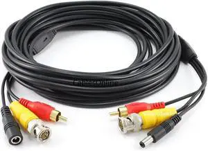 CablesOnline 75ft RCA(Audio) & BNC(Video) Male to Male Camera Cable w/DC Power (PL-2075) CablesOnline 75ft RCA(Audio) & BNC(Video) Male to Male Camera Cable w/DC Power (PL-2075)