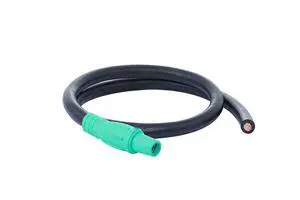 Type W Female to Blunt Pigs Tails, Event Temporary Power Cable, 400 Amps, NEMA 3R Series 16 CAM Type, Length: 3', Boot Color: Green Type W Female to Blunt Pigs Tails, Event Temporary Power Cable, 400 Amps, NEMA 3R Series 16 CAM Type, Length: 3', Boot Color: Green