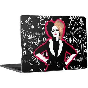 Decal Laptop Skin Compatible with MacBook Air 13in M4 (2025) - Officially Licensed Disney Cruella (2021) Animated Pattern Design Decal Laptop Skin Compatible with MacBook Air 13in M4 (2025) - Officially Licensed Disney Cruella (2021) Animated Pattern Design