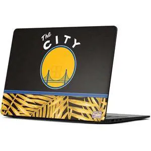 Decal Laptop Skin Compatible with Surface Laptop 7 15in - Officially Licensed NBA Golden State Warriors Retro Palms Design Decal Laptop Skin Compatible with Surface Laptop 7 15in - Officially Licensed NBA Golden State Warriors Retro Palms Design