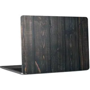 Decal Laptop Skin Compatible with MacBook Air 13in M4 (2025) - Black Painted Wood Design Decal Laptop Skin Compatible with MacBook Air 13in M4 (2025) - Black Painted Wood Design