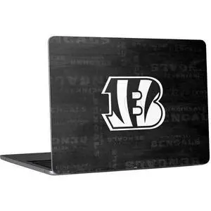 Decal Laptop Skin Compatible with MacBook Air 13in M4 (2025) - Officially Licensed NFL Cincinnati Bengals Black & White Design Decal Laptop Skin Compatible with MacBook Air 13in M4 (2025) - Officially Licensed NFL Cincinnati Bengals Black & White Design