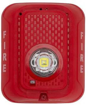 SRLED L-Series Wall-Mount Strobe with LED, Red; Electrically Compatible with Legacy SpectrAlert, SpectrAlert Advance and L-Series Devices; Tamper-Resistant; 24VDC Operation Only SRLED L-Series Wall-Mount Strobe with LED, Red; Electrically Compatible with Legacy SpectrAlert, SpectrAlert Advance and L-Series Devices; Tamper-Resistant; 24VDC Operation Only