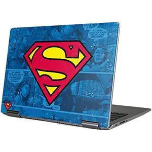 Decal Laptop Skin Compatible with Yoga 710 14in - Officially Licensed DC Comics Superman Logo Background Pattern Design Decal Laptop Skin Compatible with Yoga 710 14in - Officially Licensed DC Comics Superman Logo Background Pattern Design