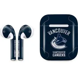Decal Audio Skin Compatible with Apple AirPods - Officially Licensed NHL Vancouver Canucks Distressed Design Decal Audio Skin Compatible with Apple AirPods - Officially Licensed NHL Vancouver Canucks Distressed Design