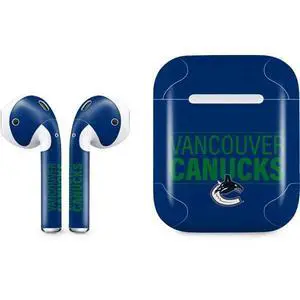 Decal Audio Skin Compatible with Apple AirPods - Officially Licensed NHL Vancouver Canucks Lineup Design Decal Audio Skin Compatible with Apple AirPods - Officially Licensed NHL Vancouver Canucks Lineup Design